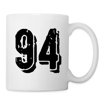 Maillot à 94 numéros - Mug blanc - blanc - Droite