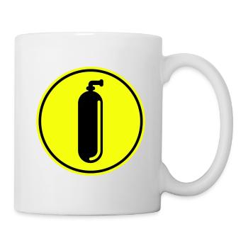 Sauerstoff Tauchen kreis - Tasse - Weiß - Rechts