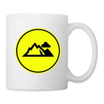 Berge Mountains Silhouette - Mug - white - Right
