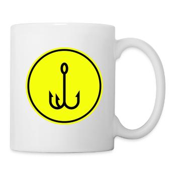 Angelhaken angler icon - Tasse - Weiß - Rechts