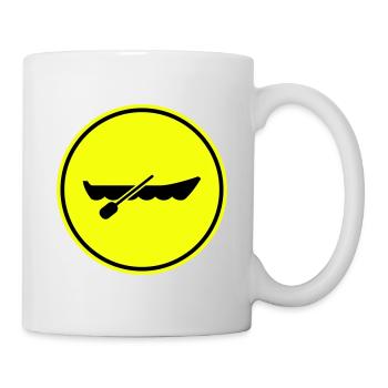 boot symbol silhouette - Mug - white - Right