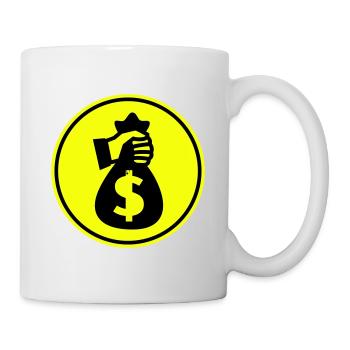 Money Money silhouette - Mug - white - Right