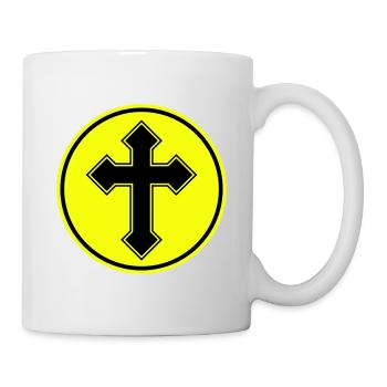 Cross symbol icon - Mug - white - Right