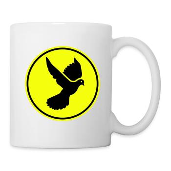 Symbole de la colombe - Mug blanc - blanc - Droite