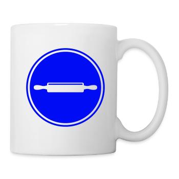 Küchenrolle Nudelholz - Tasse - Weiß - Rechts