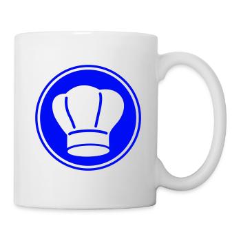 Symbole du chapeau de chef - Mug blanc - blanc - Droite