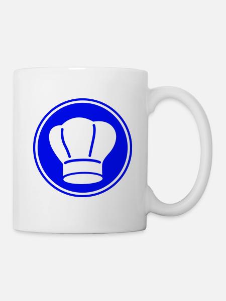 Kochmütze Symbol - Tasse - Weiß