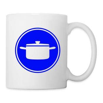 kochtopf Symbol - Tasse - Weiß - Rechts