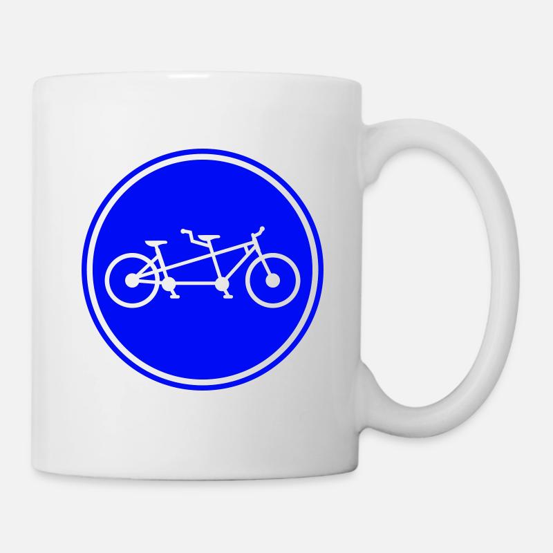 Fahrrad tandem - Tasse - Weiß