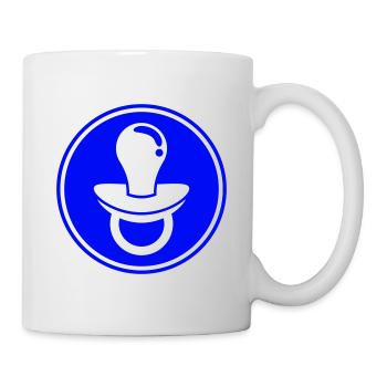 Icône de tétine - Mug blanc - blanc - Droite