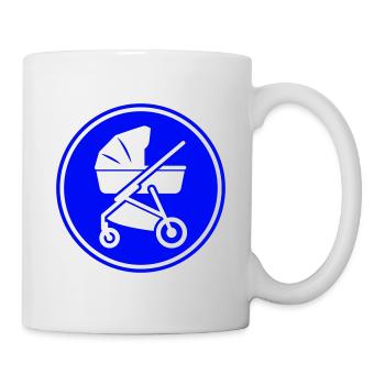 Kinderwagen baby - Tasse - Weiß - Rechts