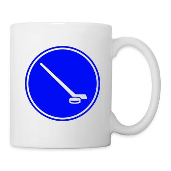icehockey symbol icon - Tasse - Weiß - Rechts
