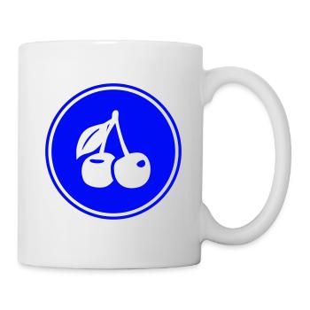 Symbole des cerises - Mug blanc - blanc - Droite