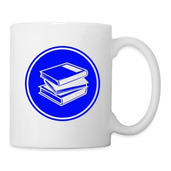 Lire des livres - Mug blanc - blanc - Droite