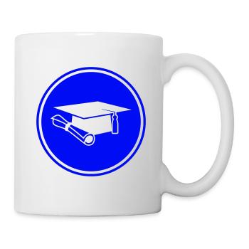 Casquette d’étudiant - Mug blanc - blanc - Droite