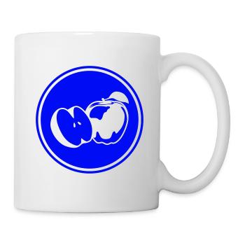 Apfel icon vitamine - Tasse - Weiß - Rechts