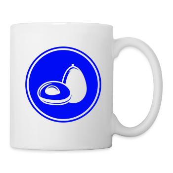 Avocado symbol - Tasse - Weiß - Rechts