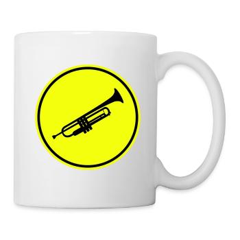 Musique de trompette - Mug blanc - blanc - Droite