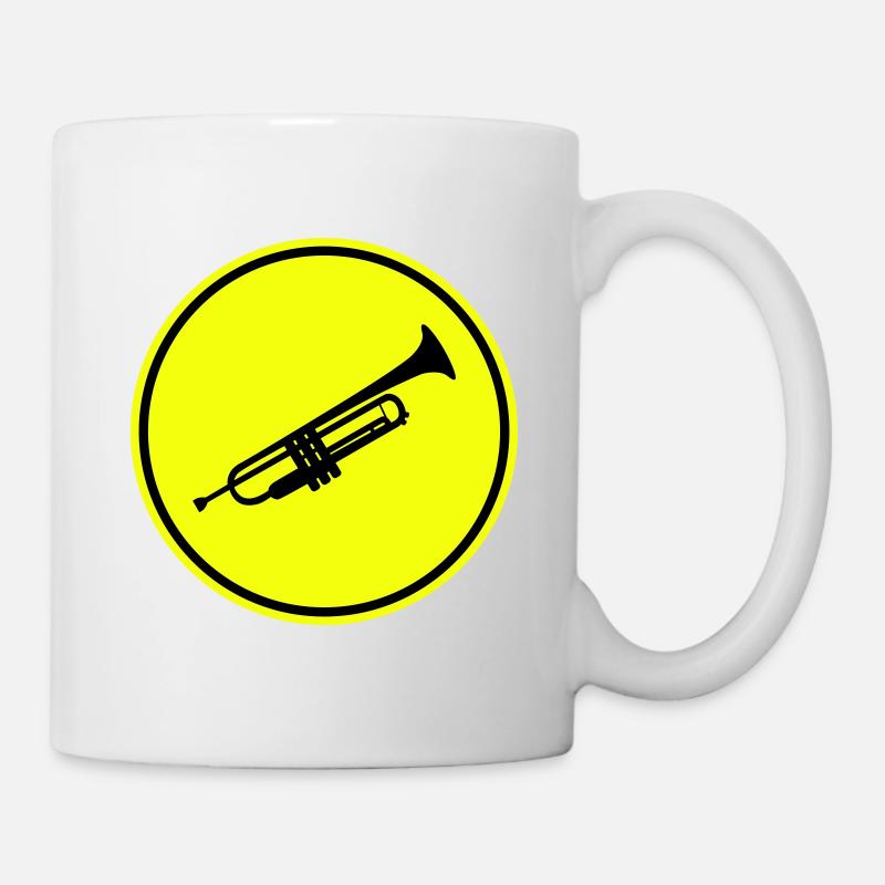 Musique de trompette - Mug blanc - blanc