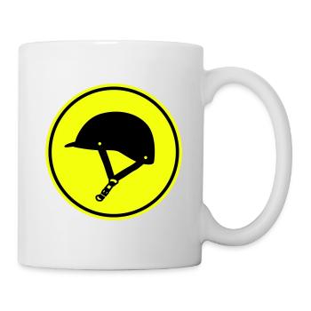 Reiterhut icon - Tasse - Weiß - Rechts