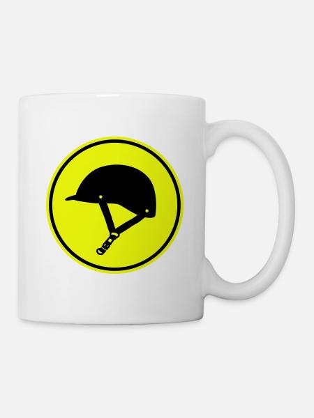 Reiterhut icon - Tasse - Weiß