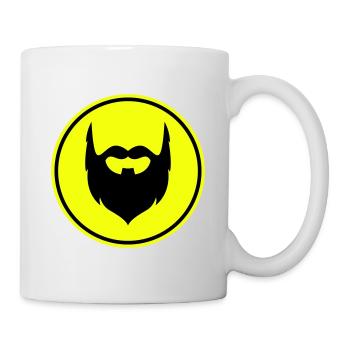 Symbole de barbe - Mug blanc - blanc - Droite