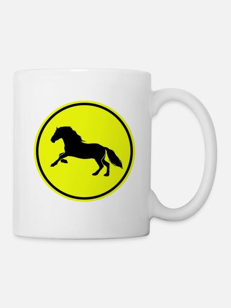 Icône Cheval Cheval - Mug blanc - blanc