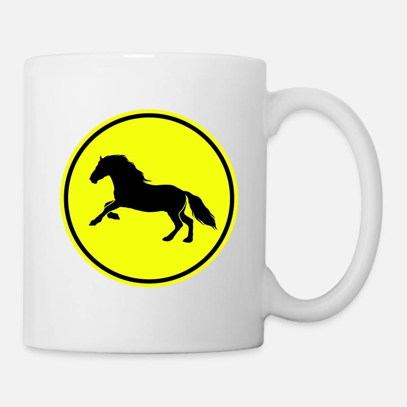 Icône Cheval Cheval - Mug blanc - blanc