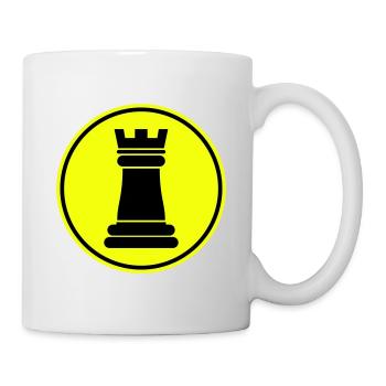 Tour de pièces d’échecs - Mug blanc - blanc - Droite