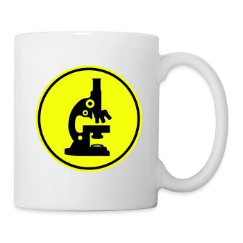 Icône d’icône de microscope - Mug blanc - blanc - Droite