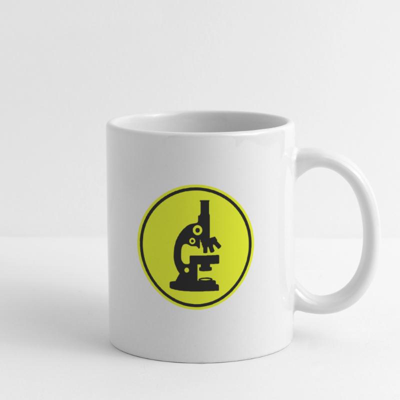 Icône d’icône de microscope Mug blanc
