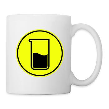 Reagenzglas chemie - Tasse - Weiß - Rechts