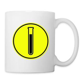 Symbole du tube à essai - Mug blanc - blanc - Droite