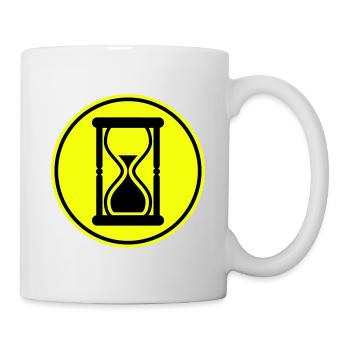 Sanduhr Symbol - Tasse - Weiß - Rechts