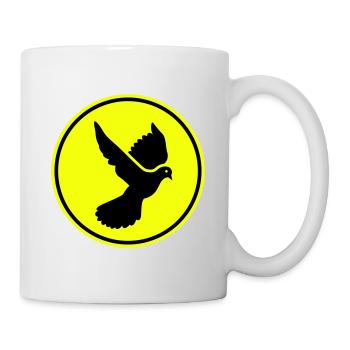 Symbole de la colombe - Mug blanc - blanc - Droite