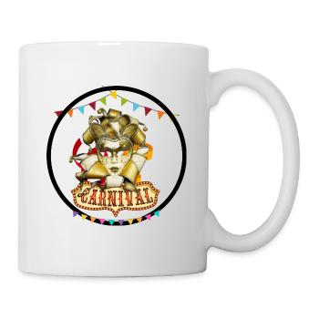 Carneval / Fasching - Tasse - Weiß - Rechts