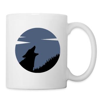Das Wolfsrudel nachtblau - Tasse - Weiß - Rechts