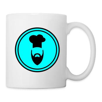 Symbole de l’icône du chapeau de cuisine - Mug blanc - blanc - Droite