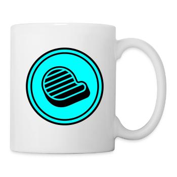 Meat steak symbol - Mug - white - Right