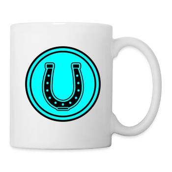 Hufeisen Symbol - Tasse - Weiß - Rechts