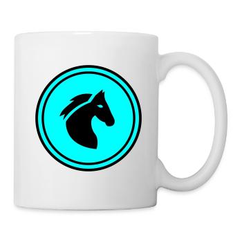 Pferd Horse icon - Tasse - Weiß - Rechts