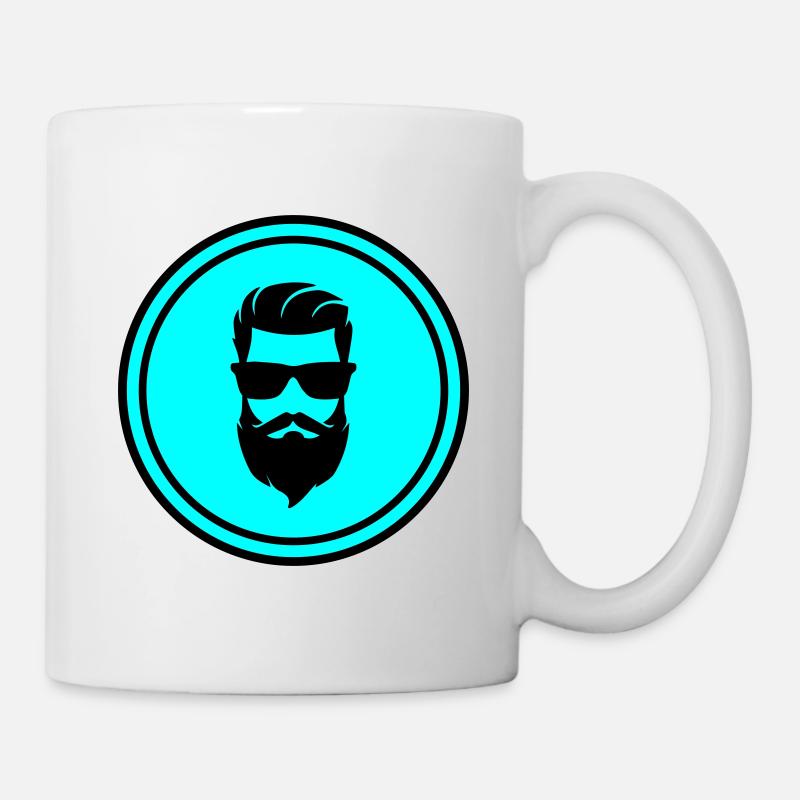Face beard symbol - Mug - white