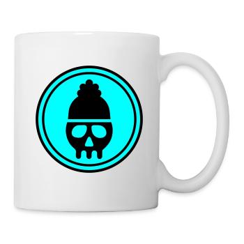 Skull head icon - Mug - white - Right