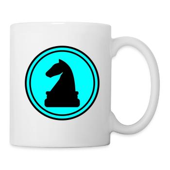 Pièce d’échecs de cheval - Mug blanc - blanc - Droite