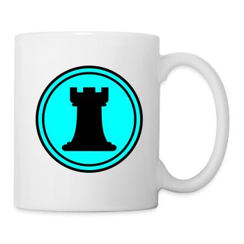 Tour de pièces d’échecs - Mug blanc - blanc - Droite