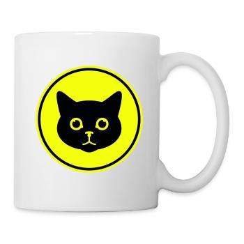 Cat head - Mug - white - Right