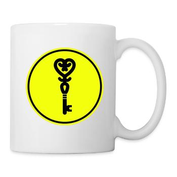 Mariage clé du cœur - Mug blanc - blanc - Droite