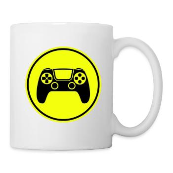 Contrôleur de symbole de manette de jeu - Mug blanc - blanc - Droite