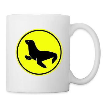 seehund tier - Tasse - Weiß - Rechts