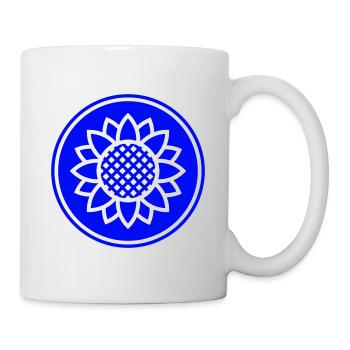 Icône de tournesol Icône - Mug blanc - blanc - Droite